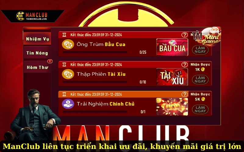 ManClub liên tục triển khai ưu đãi, khuyến mãi giá trị lớn
